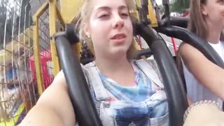 College Girl Orgasms On Rollercoaster