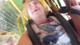 College Girl Orgasms On Rollercoaster