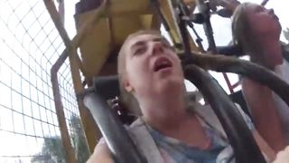 College Girl Orgasms On Rollercoaster