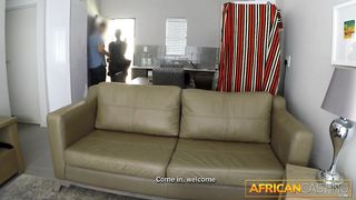 Bald African Amateur Slut Fucked On Casting Couch