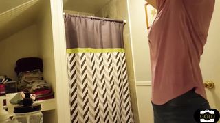 Spying beautiful teen on shower,second Part 2