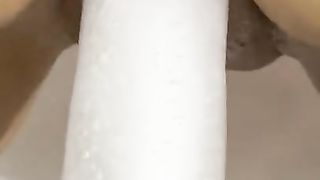 Real Ice Dildo Fuck