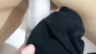 Real Ice Dildo Fuck