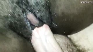 Look how wet she is for White Cock (close up) soooo hot