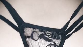 Fucking in Quarantine with Sexy Lace Thong and Black Lingerie!