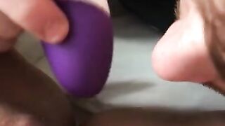 Boyfriend Edges My Clit With Toy And His Tongue