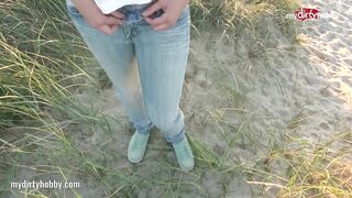 My Dirty Hobby - Hot public blowjob on the beach