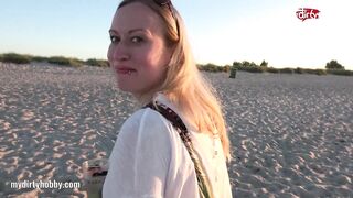 My Dirty Hobby - Hot public blowjob on the beach