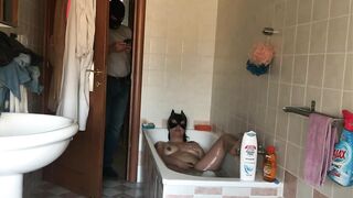 My stepson films me masturbating