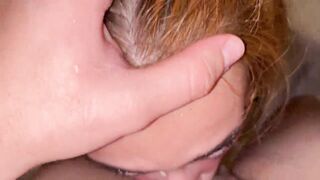 Cumshot after rough face fuck & deep throat  DEEPTHROAT FACEFUCK