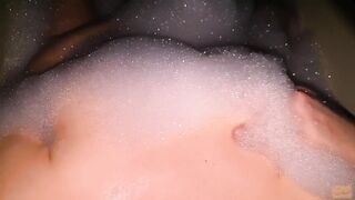 Horny FIT girl CUMS in the BATH after a workout - UnlimitedOrgasm touching BOOBS