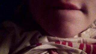 Evening charming homemade striptease and gentle masturbation with orgasm. Close-up