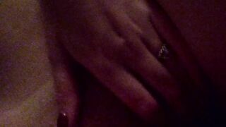 Evening charming homemade striptease and gentle masturbation with orgasm. Close-up