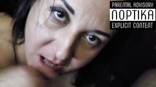 Superblowjob and cumshot in the mouth of the number one Italian slut