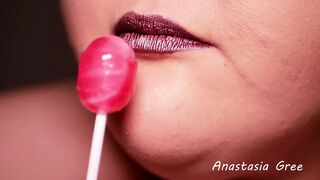 sensual lollipop licking