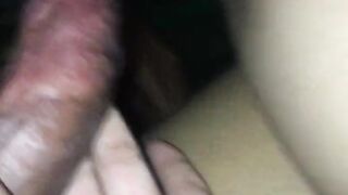 Hijab wife ride my cock and she squirting, Cowgirl hijab wife