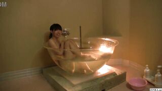 Japanese amateur boat ride and bathing in weird bathtub