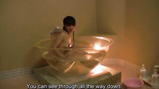 Japanese amateur boat ride and bathing in weird bathtub