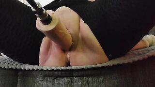 Fucking machine with new big Dildo part 2