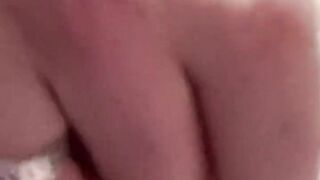 Playing with the pubes on my perfect little pussy POV