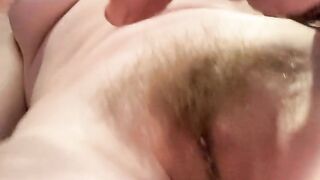 Playing with the pubes on my perfect little pussy POV