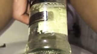 Pee on beer bottle