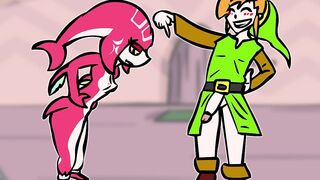 Mipha x Link! Zelda Rule34 Animation Cartoon