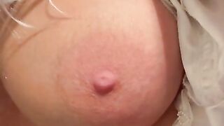 Cum shot on big tits