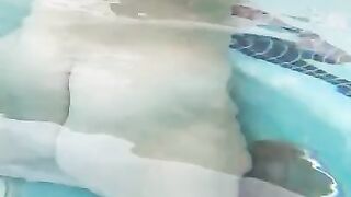 Frisky Kitty Plays In Jacuzzi