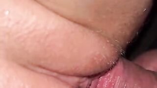 Wett dripping pussy playing close up