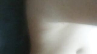 Naked home daytime striptease and masturbation with orgasm. Close-up