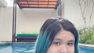 chubby asian in bikini