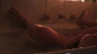 watch me take a bath - cute teen fingering in the bathtub