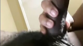 Ebony Eats 18 Y/o Bbc Until Pulsating Cumshot In Her Mouth