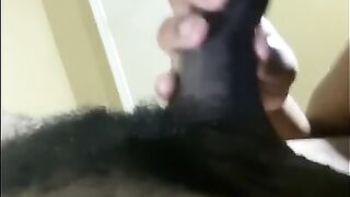 Ebony Eats 18 Y/o Bbc Until Pulsating Cumshot In Her Mouth