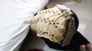 Saudi maid gets stuck under the bed while cleaning the house, I fucked her Rough before helping her