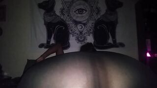 NativeBBW let's black dick make quick cum deposit inside her