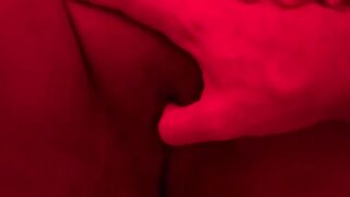 Fingering and fucking my best friend under red lights