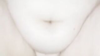 Tight chubby wet pussy bounces on dildo- loud moaning and mac & cheese sounds