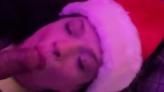 Christmas blowjob