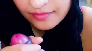 Cum Spills From Muslim Teen's Mouth DO4