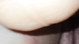 Bbw struggles taking xl dildo 11" pov