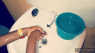 African Teen goes the Extra Miles to Wash her Hand #COVID-19 #scrubhub