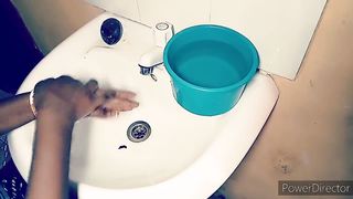 African Teen goes the Extra Miles to Wash her Hand #COVID-19 #scrubhub