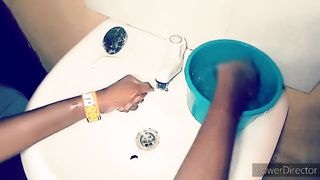 African Teen goes the Extra Miles to Wash her Hand #COVID-19 #scrubhub