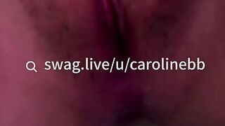 Asian pornstar @carolinebb creampied on livestream. SWAG.live