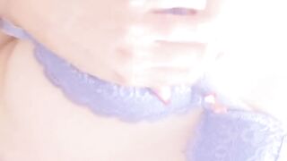 Homemade daytime masturbation with gentle orgasm. Close-up