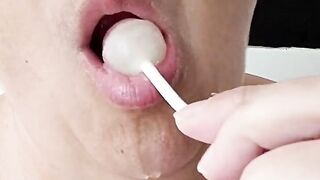 LiaKahn spanish milf sucks a lollipop. Sexy music.