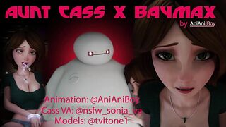 Busty MILF Cass Hamada x Baymax