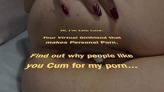 Babe stuck in bed with ass up in the air, POV doggystyle fuck, creampie finish, queefing & pussy farting - Lelu Love